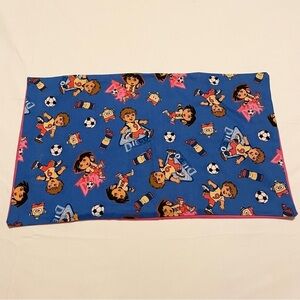 Diego and Dora the Explorer Pillowcase Homemade 21” x 12.5” Pillow Case